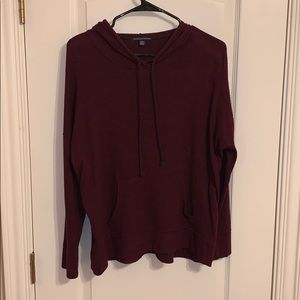 maroon casual hoodie